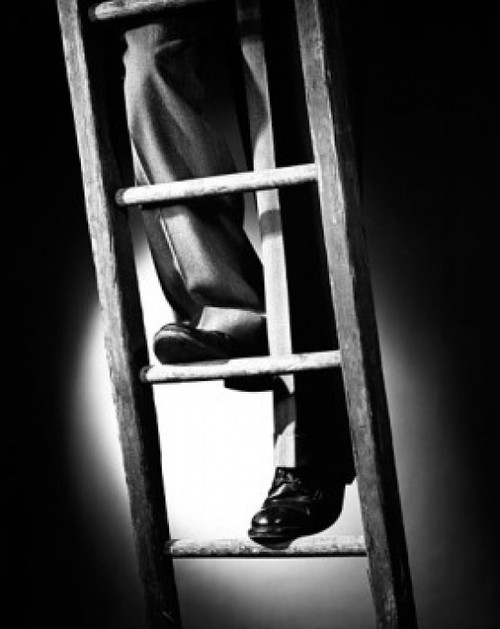Low section view of a person climbing a ladder Poster Print - Item # VARSAL25548579