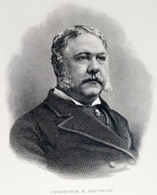 Chester Arthur  twenty first President of United States  engraving  Poster Print - Item # VARSAL9001093