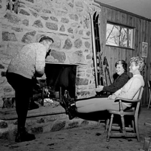 People sitting near fireplace Poster Print - Item # VARSAL255417763