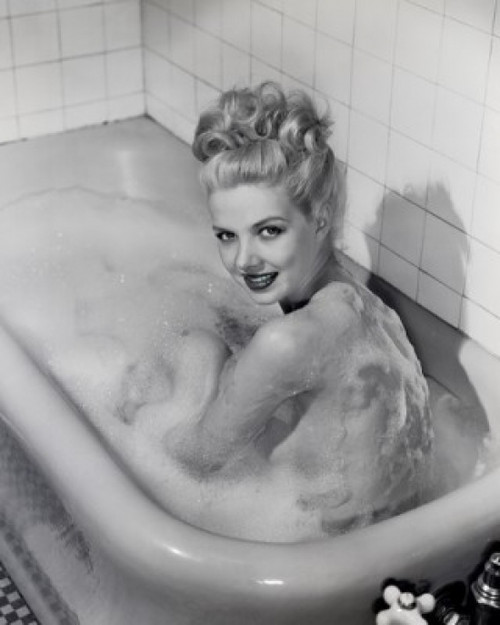 Young woman taking bath Poster Print - Item # VARSAL255418739