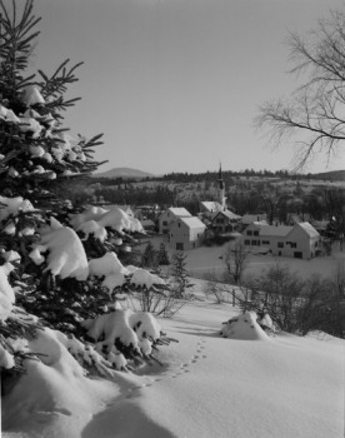 USA  New Hampshire  Whitefield  village in winter Poster Print - Item # VARSAL255422787
