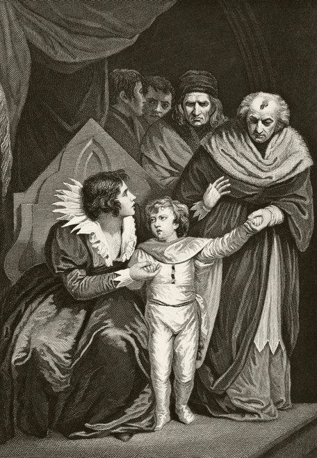 Elizabeth Woodville 1437 To 1492 Queen Consort Of King Edward Iv Of England Surrendering Her Son. From The National And Domestic History Of England By William Aubrey Published London Circa 1890 PosterPrint - Item # VARDPI1855776