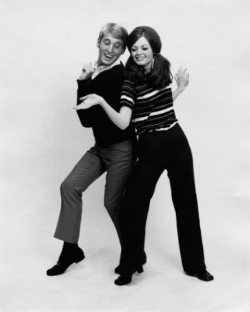 Young couple dancing Poster Print