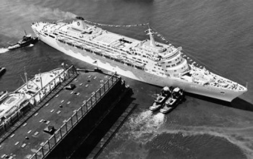 High angle view of a cruise ship docked at a harbor  New York City  New York state  USA Poster Print - Item # VARSAL25540688 High angle view of a cruise ship docked at a harbor  New York City  New York state  USA Poster Print - Item # VARSAL25540688