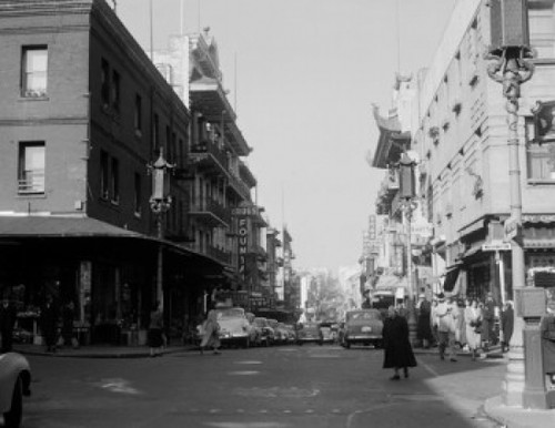 USA  California  San Francisco  Chinatown  Street scene from January 1951 Poster Print - Item # VARSAL255423860