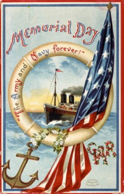 Memorial Day -  The Army & Navy Forever  Nostalgia Cards Poster Print - Item # VARSAL9801141