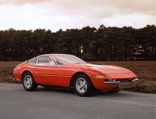 1973 Ferrari 365 GTB/4 Daytona, 4.4 litre V-12 engine giving 352 bhp and a top speed of 280 mph. Country of origin Italy Poster Print - Item # VARPPI170396