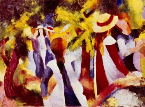 Girls Among Trees  August Macke Poster Print - Item # VARSAL900107021