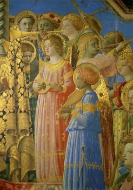 The Coronation of the Virgin - Detail   Fra Angelico   Oil on Wood   Musee du Louvre  Paris Poster Print - Item # VARSAL11582130
