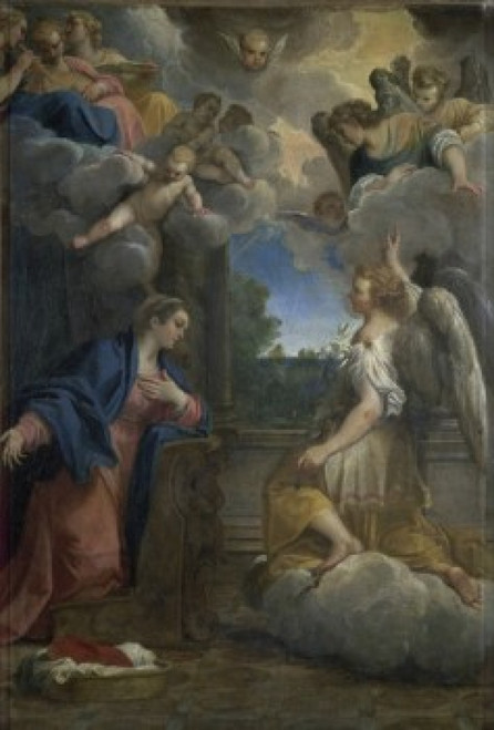 The Annunciation   Agostino Carracci   Musee du Louvre  Paris Poster Print - Item # VARSAL11581722
