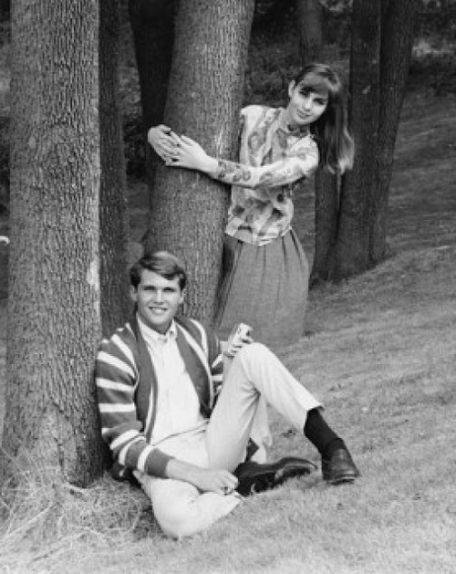 Portrait of a young couple in a park Poster Print - Item # VARSAL2553873