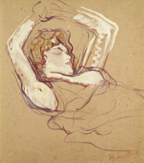 Woman Sleeping on the Back  Henri de Toulouse-Lautrec  Musee Toulouse-Lautrec  Albi  France Poster Print - Item # VARSAL3815398499