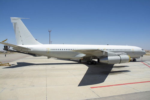 Boeing 707 Re'em of the 120th Desert Giants Squadron parked at Nevatim Air Force Base, Israel Poster Print - Item # VARPSTDFC100018M