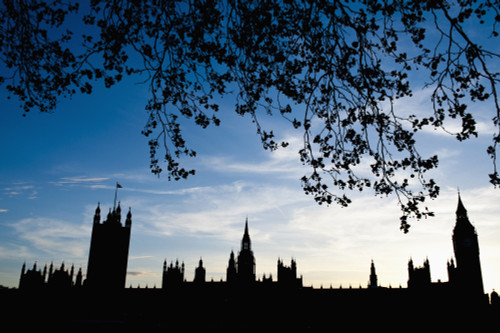 Houses Of Parliament Silhouette, London, Uk PosterPrint - Item # VARDPI1929899 Houses Of Parliament Silhouette, London, Uk PosterPrint - Item # VARDPI1929899