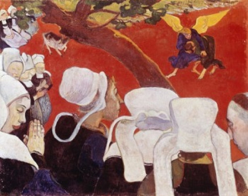 Vision after the Sermon  1888  Paul Gauguin  Oil on canvas  National Gallery of Scotland  Edinburgh  Scotland Poster Print - Item # VARSAL900107020