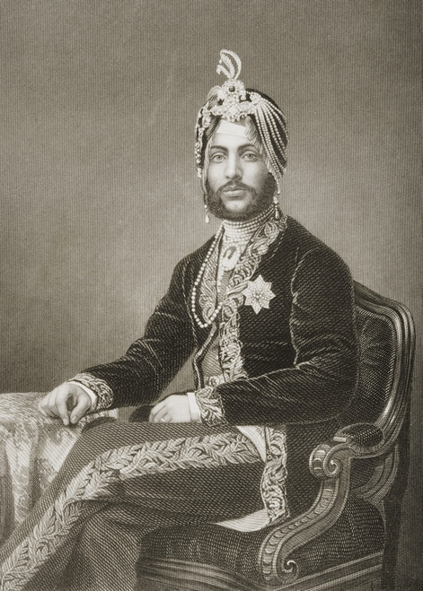 Dhuleep Singh, Maharajah Of Lahore,1837-1893.Engraved By D.J. Pound From A Photograph By Mayall. From The Book The Drawing-Room Portrait Gallery Of Eminent Personages Published In London 1859. PosterPrint - Item # VARDPI1860454