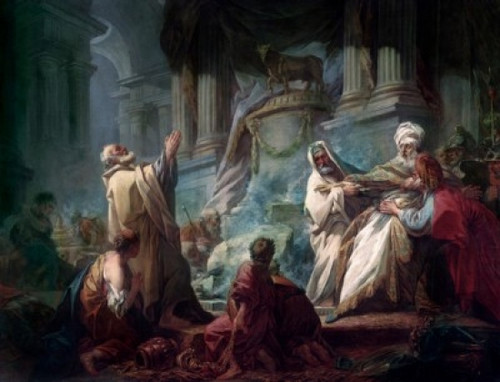 Jeroboam Sacrificing to the Idols    Jean Honore Fragonard Poster Print - Item # VARSAL900105464