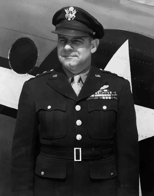 Digitally restored vector portrait of General James Harold Doolittle Poster Print - Item # VARPSTJPA100088M