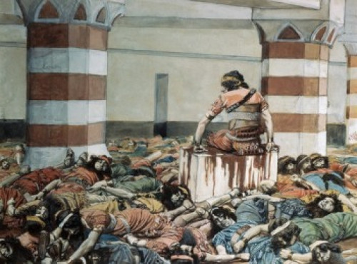 Abimelech Slays His Seventy Brethren  James Tissot Poster Print - Item # VARSAL9999172