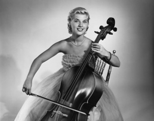 Portrait of a young woman playing the cello Poster Print - Item # VARSAL2553372