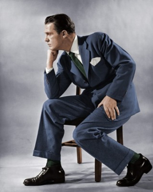 Businessman sitting on a chair thinking Poster Print - Item # VARSAL25516186A