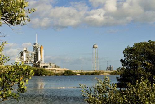 Space Shuttle Atlantis and Endeavour sit on their launch pads at Kennedy Space Center Poster Print - Item # VARPSTSTK202646S