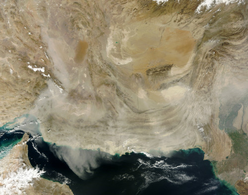 A dust storm stretching from the coast of Pakistan to the Strait of Hormuz Poster Print - Item # VARPSTSTK204169S