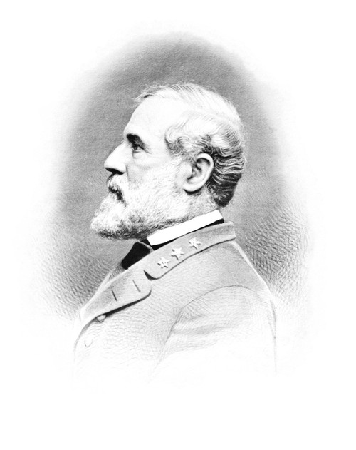 Vintage Civil War print of General Robert E. Lee. Poster Print - Item # VARPSTJPA100789M