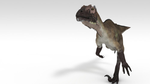 Utahraptor dinosaur, white background Poster Print - Item # VARPSTKVA600776P