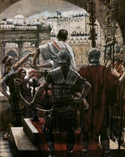 Pilate Washes His Hands  James Tissot Poster Print - Item # VARSAL9999271
