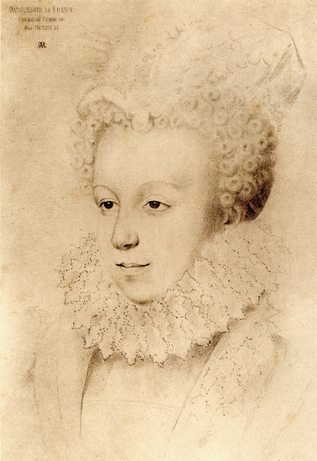 Queen Margot, Margeurite De Valois, 1553-1615 Aged 20. 1St Wife Of Henry Iv, Daughter Of Henry Ii Of France And Catherine De Medicis. From An Engraving After A Drawing By An Unknown Artist. PosterPrint - Item # VARDPI1857477