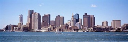 Waterfront Buildings  Boston  Massachusetts Poster Print by Panoramic Images (37 x 12) - Item # PPI30385