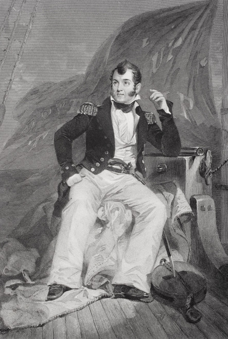 Oliver Hazard Perry 1785-1819. American Naval Officer In War Of 1812. Victor Against British In Battle Of Lake Erie. From Painting By Alonzo Chappel PosterPrint - Item # VARDPI1838871