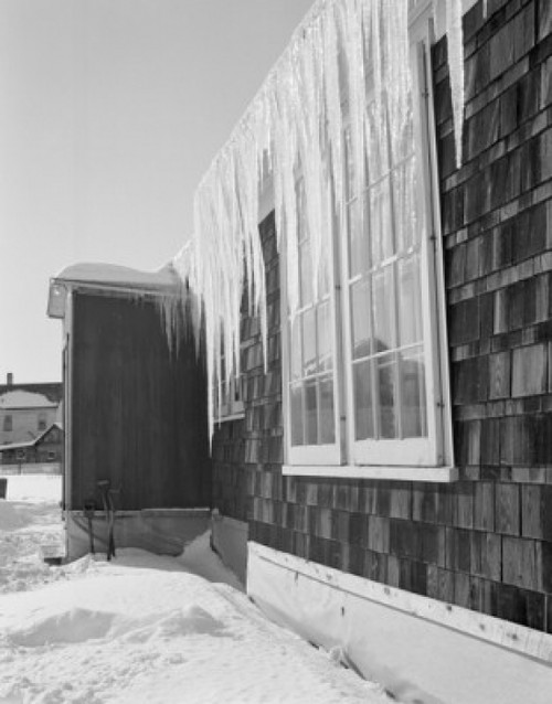 Icicles hanging from side of house Poster Print - Item # VARSAL255418807 Icicles hanging from side of house Poster Print - Item # VARSAL255418807