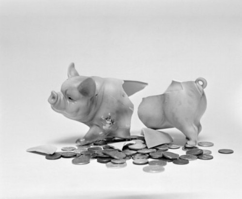 Cracked piggybank Poster Print - Item # VARSAL255420463
