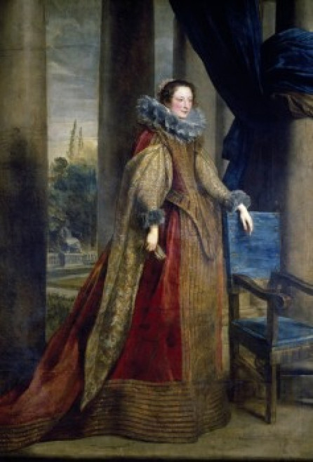 Presumed portrait of Marchesa Geromina by Sir Anthony van Dyck   France  Paris  Musee du Louvre Poster Print - Item # VARSAL11582161