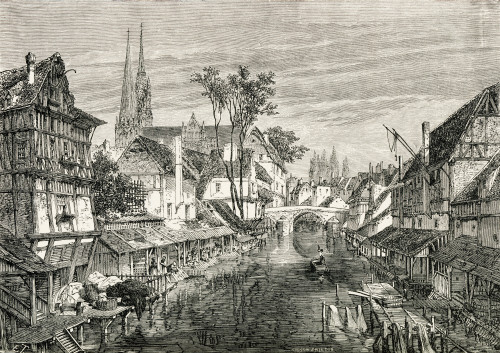 Chartres, France In The 19Th Century. From French Pictures By The Rev. Samuel G. Green, Published 1878. PosterPrint - Item # VARDPI1958577