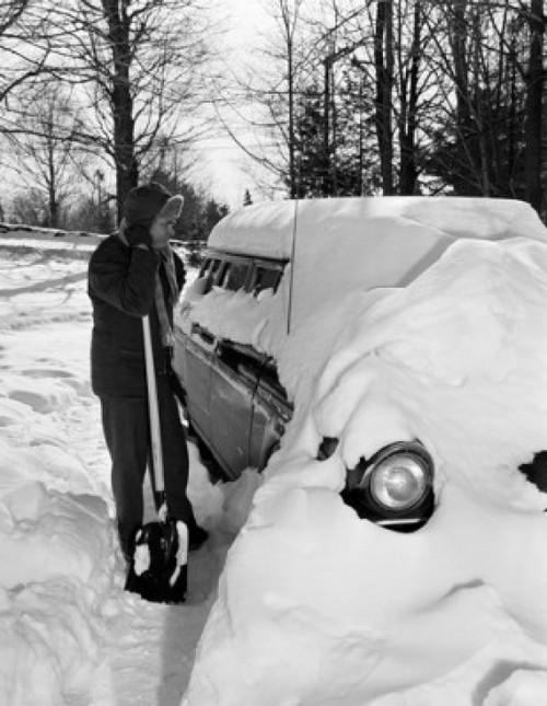 Man taking out snow Poster Print - Item # VARSAL255416959