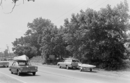 Tourist cars on road Poster Print - Item # VARSAL255423992