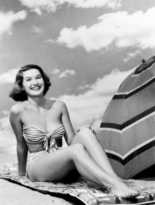 Woman on beach Poster Print - Item # VARSAL255418336