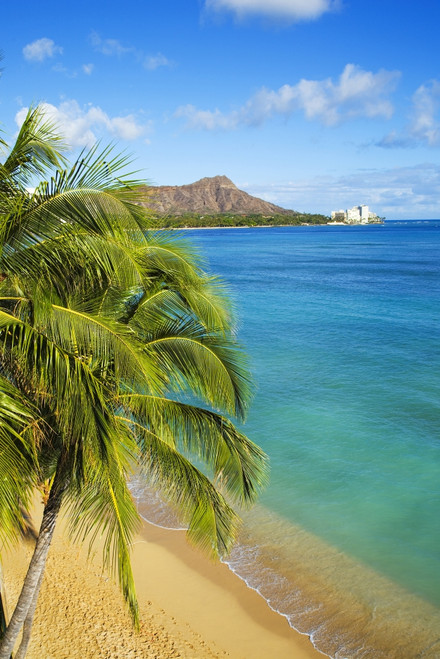 Hawaii Waikiki, View Of Diamond Head. PosterPrint - Item # VARDPI1977442