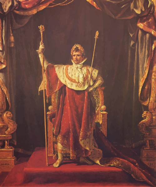 Digitally restored vector painting of Napoleon Bonaparte Poster Print - Item # VARPSTJPA100039M