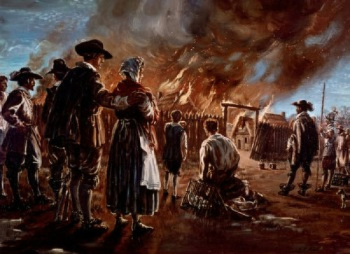 The Burning of The Fort by Charles Bird King  Poster Print - Item # VARSAL900102283