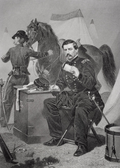 George Brinton Mcclellan 1826 - 1885. Union General During American Civil War. From Painting By Alonzo Chappel PosterPrint - Item # VARDPI1838891
