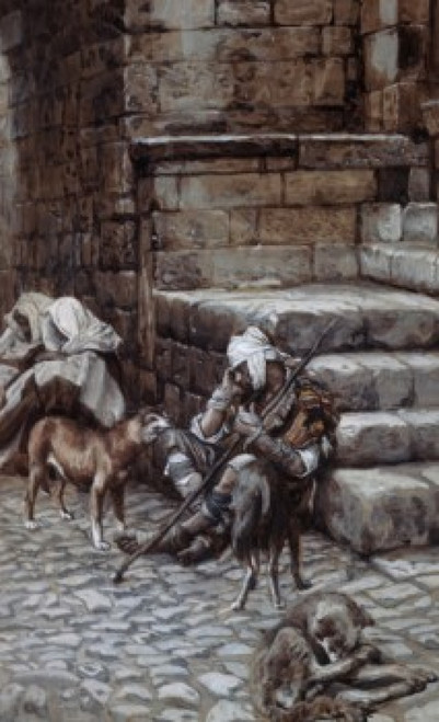 Lazarus at the Rich Man's Door  James Tissot  Poster Print - Item # VARSAL9999127