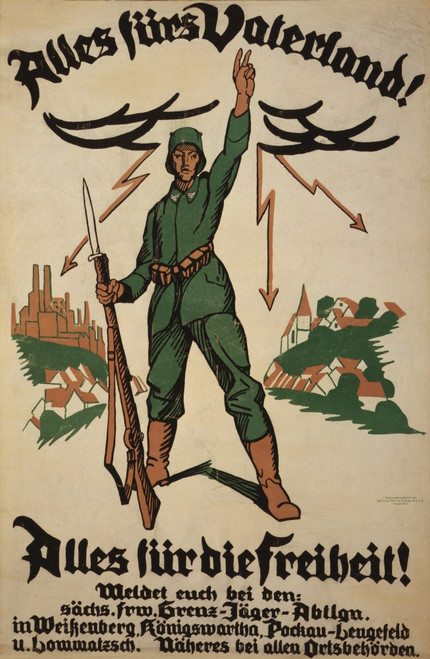 WWI, German Recruitment Poster, 1918 Poster Print by Science Source - Item # VARSCIBZ6417
