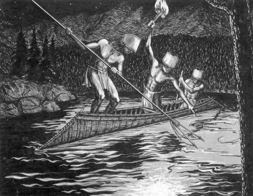 Shuswap Night Fishing Poster Print by Science Source