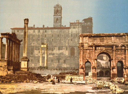 Temple of Saturn and Triumphal Arch, 1890s Poster Print by Science Source - Item # VARSCIJA7101