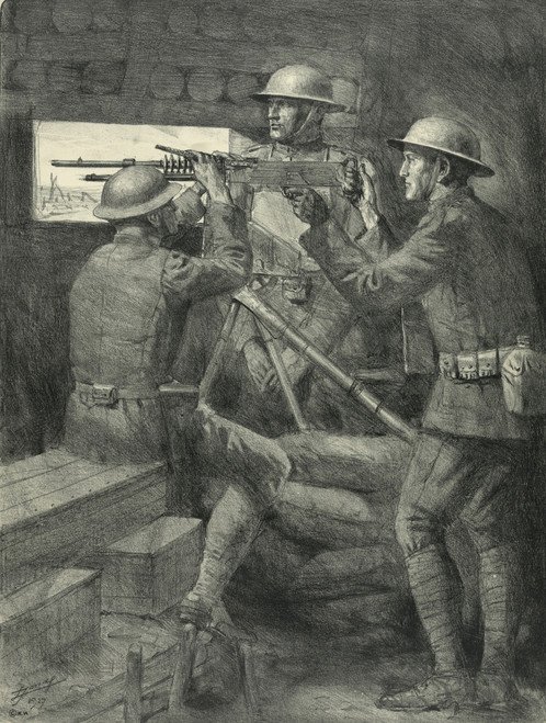 WWI, Machine Gun Emplacement, Verdun, 1916 Poster Print by Science Source - Item # VARSCIBZ5160