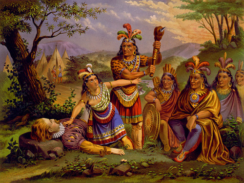 Pocahontas Saving Captain John Smith, 1607 Poster Print by Science Source - Item # VARSCIBU1283